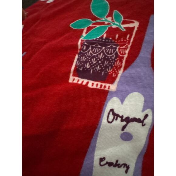 Brand New Hue Women's Size XL Ankle Length Cherry Wine Print Sleep Lounge Pants - Picture 7 of 8